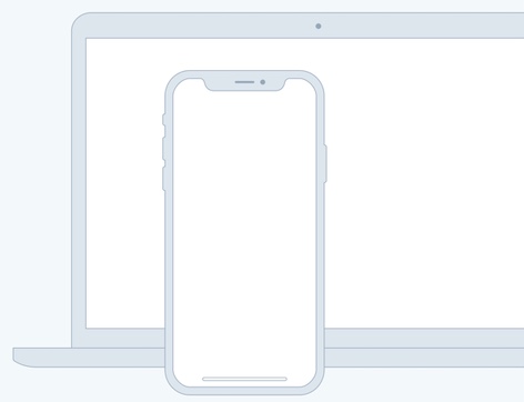 Image of computer and phone